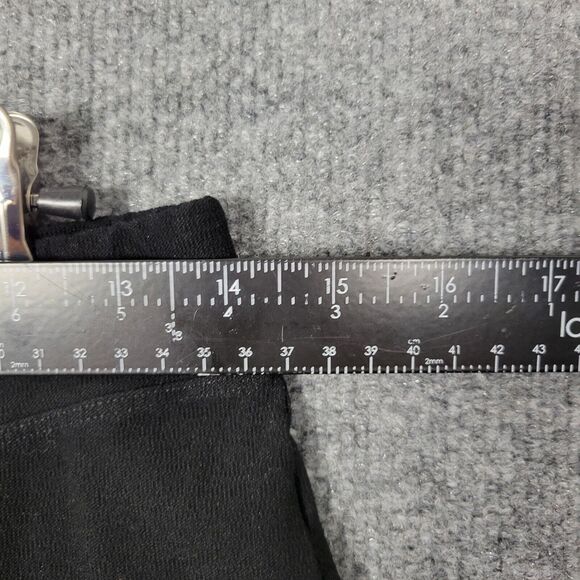 EILEEN FISHER Black Mid Rise Cropped Stretch Viscose Pull On Pants SIZE SMALL - Picture 4 of 9